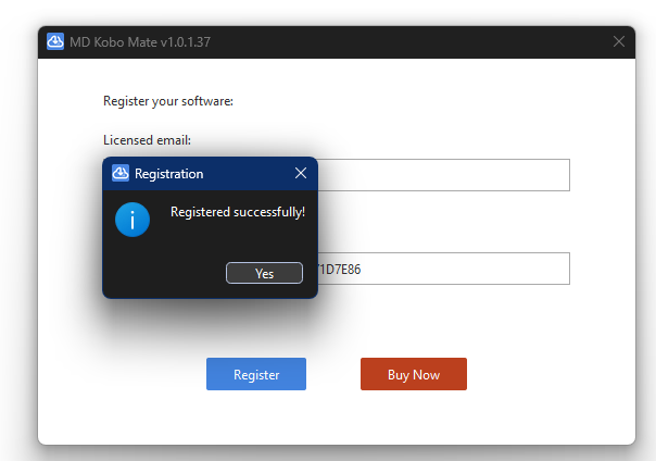 註冊 Kobo mate 帳號